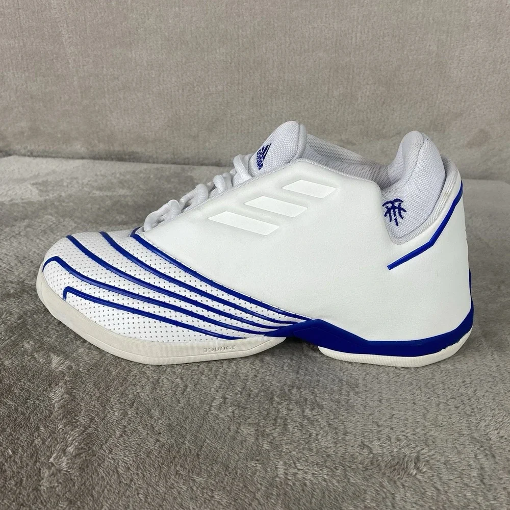 Adidas TMac 2 Restomod Men's Basketball Shoes Size 8.5 White Blue Leather NEW